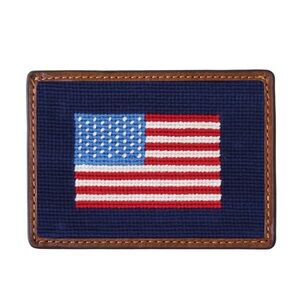 NWOT Smathers & Branson American Flag Card Wallet (Dark Navy)